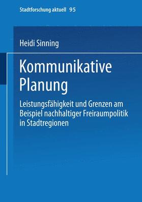 Sinning |  Sinning, H: Kommunikative Planung | Buch |  Sack Fachmedien
