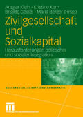 Klein / Kern / Geißel |  Zivilgesellschaft und Sozialkapital | Buch |  Sack Fachmedien