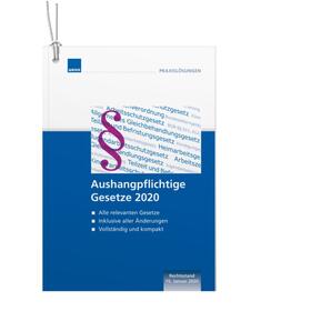 Aushangpflichtige Gesetze 2020 | Buch | 978-3-8111-0274-3 | sack.de