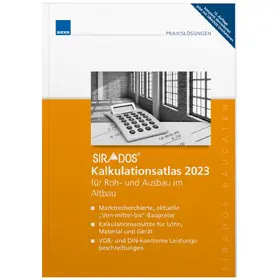 SIRADOS Kalkulationsatlas Altbau 2023 | Buch | 978-3-8111-0475-4 | www.sack.de