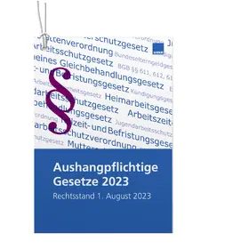 Aushangpflichtige Gesetze | Buch | 978-3-8111-0494-5 | www.sack.de