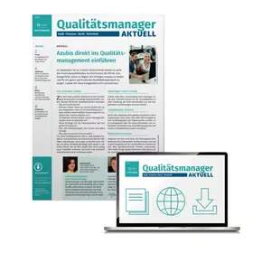 Gertz / Herbig / Meurer |  Qualitätsmanager AKTUELL (Newsletter PDF) | Datenbank |  Sack Fachmedien