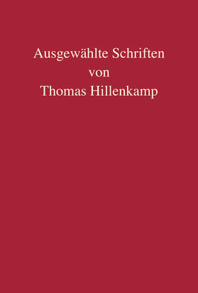 Cornelius / Tag / Hillenkamp |  Ausgewählte Schriften von Thomas Hillenkamp | Buch |  Sack Fachmedien