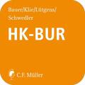 Bauer / Lütgens / Schwedler-Allmendinger |  HK-BUR online | Datenbank |  Sack Fachmedien