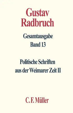 Baratta |  Gustav Radbruch Gesamtausgabe | Buch |  Sack Fachmedien