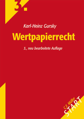 Gursky | Gursky, K: Wertpapierrecht | Buch | sack.de
