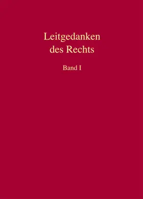 Kube / Mellinghoff / Morgenthaler |  Leitgedanken des Rechts / 2 Bde. | Buch |  Sack Fachmedien