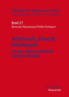 Jayme / Mansel / Pfeiffer |  Arbeitsrecht, Erbrecht, Urheberrecht | Buch |  Sack Fachmedien