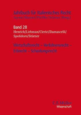 Clerici / Pfeiffer / Damascelli | Wirtschaftsrecht - Verfahrensrecht - Erbrecht - Scheidungsrecht | Buch | 978-3-8114-4255-9 | sack.de
