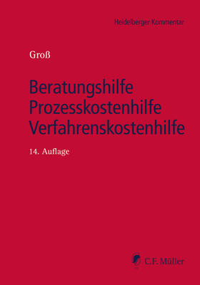 Groß | Beratungshilfe - Prozesskostenhilfe - Verfahrenskostenhilfe | Buch | 978-3-8114-4355-6 | sack.de