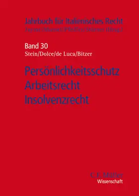 Bitzer / Dolce / Gebauer |  Persönlichkeitsschutz - Arbeitsrecht - Insolvenzrecht | Buch |  Sack Fachmedien