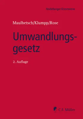 Becker / Findeisen / Maulbetsch | Umwandlungsgesetz | E-Book | sack.de
