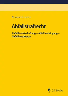 Lorenz | Abfallstrafrecht | E-Book | sack.de