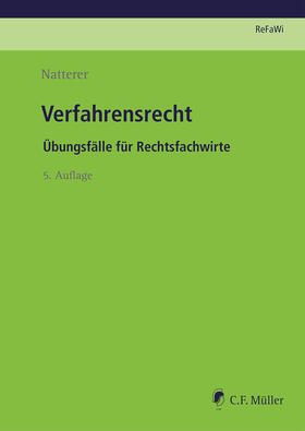 Natterer  | Natterer, E: Verfahrensrecht | Buch | 978-3-8114-5724-9 | sack.de