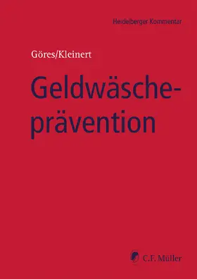 Göres / Kleinert |  Geldwäscheprävention | Buch |  Sack Fachmedien