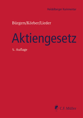 Bürgers / Becker / Körber | Aktiengesetz | E-Book | sack.de