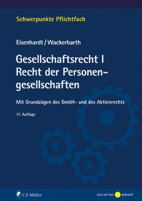 Eisenhardt / Wackerbarth | Gesellschaftsrecht I. Recht der Personengesellschaften | Buch | sack.de