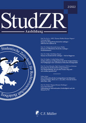 Studentische Zeitschrift für Rechtswissenschaft e. V.: Stude | Buch | 978-3-8114-5834-5 | sack.de