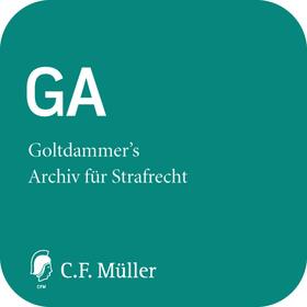 GA - Goltdammer's Archiv für Strafrecht online | C.F. Müller | Datenbank | sack.de