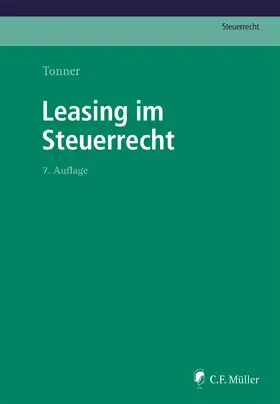 Tonner |  Leasing im Steuerrecht | eBook | Sack Fachmedien