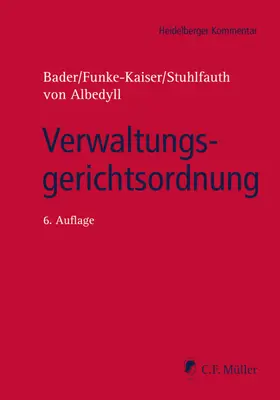 Bader / Funke-Kaiser / Stuhlfauth |  Verwaltungsgerichtsordnung | Buch |  Sack Fachmedien