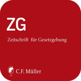 ZG - Zeitschrift für Gesetzgebung online | C.F. Müller | Datenbank | sack.de