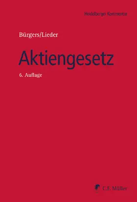 Bürgers / Lieder |  Aktiengesetz | Buch |  Sack Fachmedien
