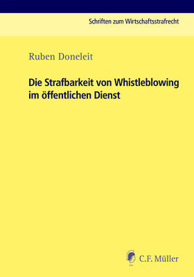 Doneleit | Die Strafbarkeit von Whistleblowing im öffentlichen Dienst | Buch | 978-3-8114-6243-4 | sack.de