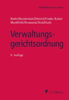 Bader / Bundschuh / Dittrich | Verwaltungsgerichtsordnung | Buch | 978-3-8114-6252-6 | sack.de