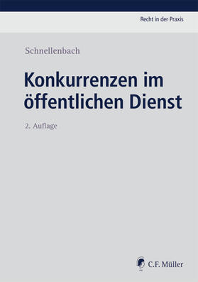 Schnellenbach | Konkurrenzen im öffentlichen Dienst | E-Book | sack.de