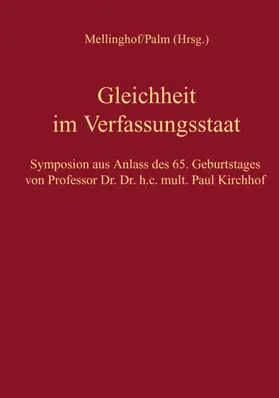 Kirchhof / Kischel / Kube |  Gleichheit im Verfassungsstaat | Buch |  Sack Fachmedien