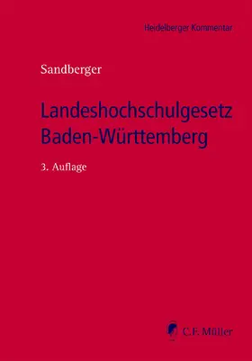 Sandberger |  Landeshochschulgesetz Baden-Württemberg | eBook | Sack Fachmedien