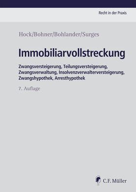 Hock / Bohner / Bohlander | Immobiliarvollstreckung | Buch | 978-3-8114-8931-8 | sack.de