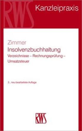 Zimmer | Insolvenzbuchhaltung | Buch | 978-3-8145-1019-4 | sack.de