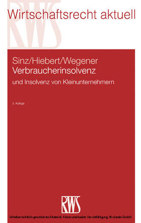 Sinz / Hiebert / Wegener | Verbraucherinsolvenz | E-Book | sack.de