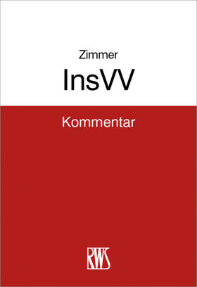 Zimmer | InsVV | E-Book | sack.de
