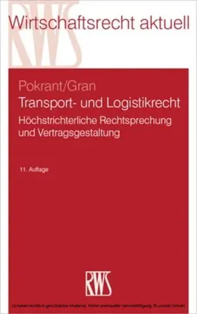 Pokrant / Pokrant / Gran / Gran |  Transport- und Logistikrecht | eBook | Sack Fachmedien