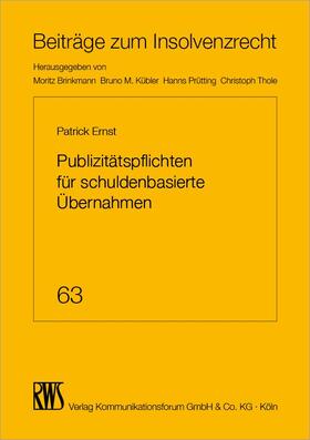 Ernst / Enst | Publizitätspflichten für schuldenbasierte Übernahmen | E-Book | sack.de