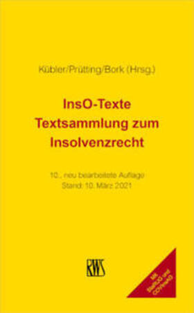 Kübler / Prütting / Bork | InsO-Texte | Buch | 978-3-8145-7503-2 | sack.de