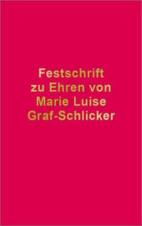 Czerwenka / Korte / Kübler | Festschrift zu Ehren von Marie Luise Graf-Schlicker | Buch | 978-3-8145-8184-2 | sack.de
