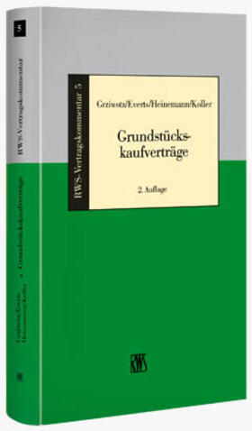 Grziwotz / Everts / Heinemann | Grziwotz, H: Grundstückskaufverträge | Buch | 978-3-8145-8447-8 | sack.de
