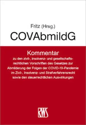 Fritz | COVAbmildG | Buch | 978-3-8145-8453-9 | sack.de