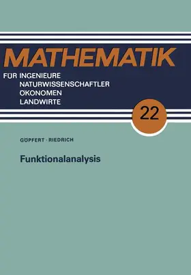 Göpfert |  Funktionalanalysis | Buch |  Sack Fachmedien