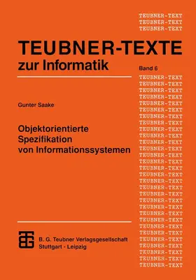  Objektorientierte Spezifikation von Informationssystemen | Buch |  Sack Fachmedien