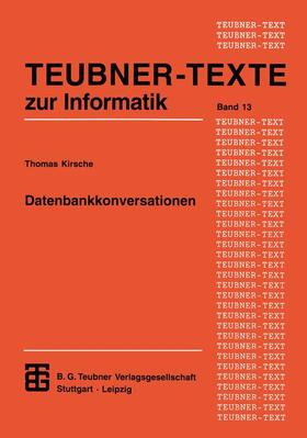 Datenbankkonversationen | Buch | 978-3-8154-2063-8 | sack.de