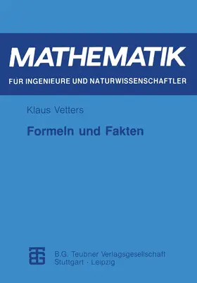 Vetters | Formeln und Fakten | Buch | 978-3-8154-2091-1 | www.sack.de