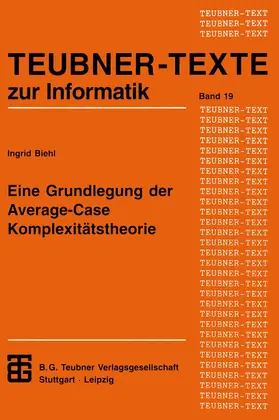  Eine Grundlegung der Average-Case Komplexitätstheorie | Buch |  Sack Fachmedien