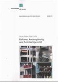 Weeber / Lindner / Weeber und Partner, Institut für Stadtplanung und Sozialforschung, Stuttgart / Berlin |  Balkone, kostengünstig und funktionsgerecht | Buch |  Sack Fachmedien