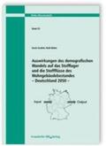Gruhler / Böhm |  Auswirkungen des demografischen Wandels auf das Stofflager und die Stoffflüsse des Wohngebäudebestandes - Deutschland 2050 | Buch |  Sack Fachmedien
