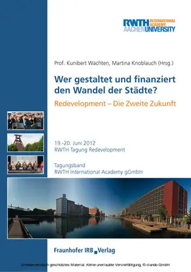 Wachten / Knoblauch |  Wer gestaltet und finanziert den Wandel der Städte? | eBook | Sack Fachmedien